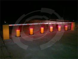 Reflector Rising Bollard - Automatic Anti Ram Bollard