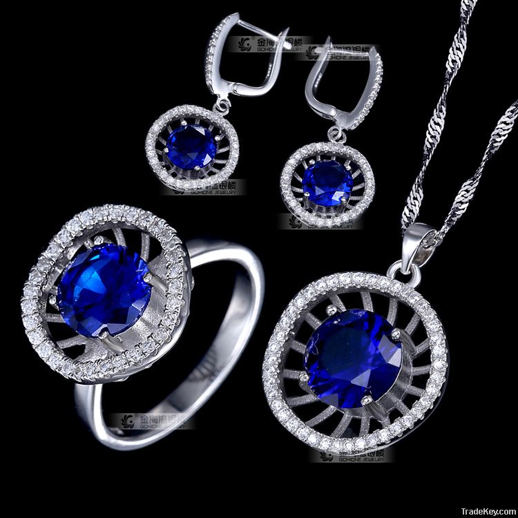 Popular 925 Sterling Silver Jewelry Set