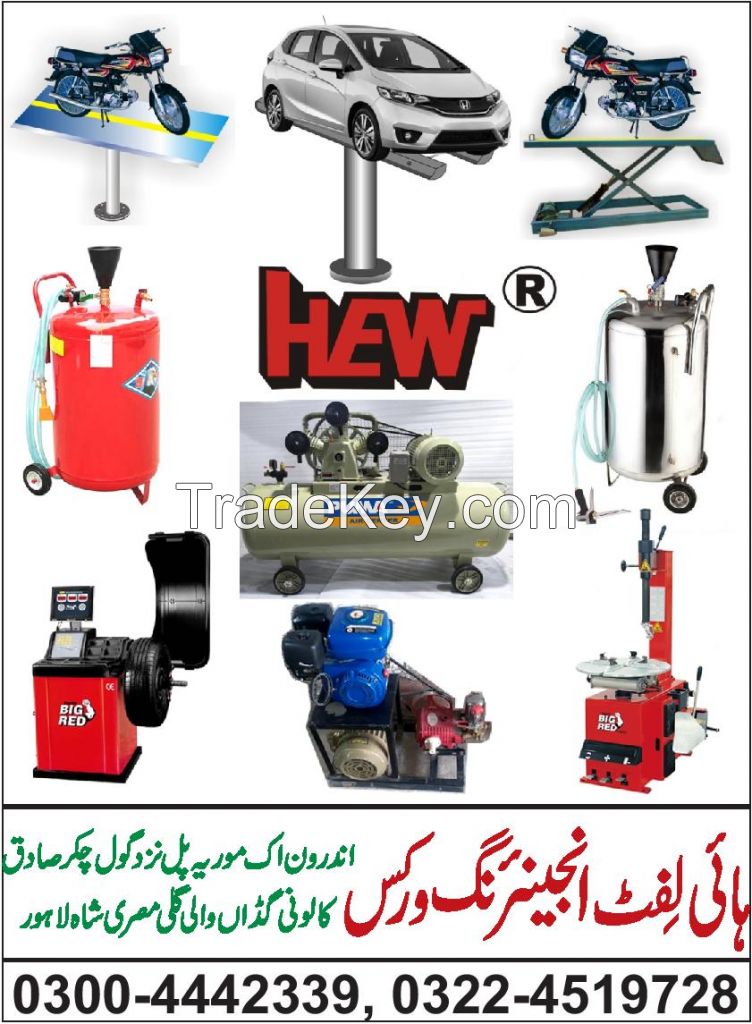 Car Wash Service Station lifts in heavy Quality. Lahore Pakistan