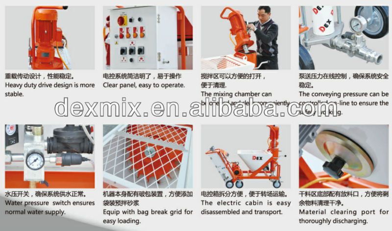 2013 High Quality N5 plastering machine