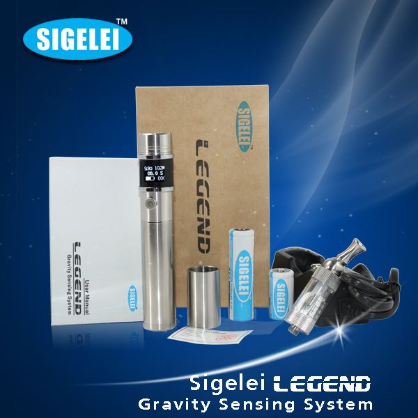 Electronic cigarette manufacturer China sigelei legend with gravity sensing system VV mod personal vaporizer