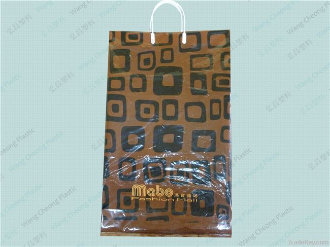 2013 patch handle plastic bag with Various Color Made in china