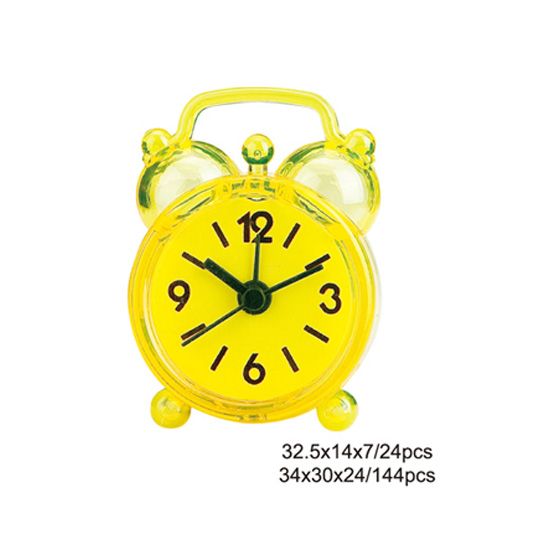 Mini Plastic Twin Bell Clock