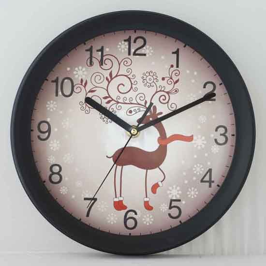 Santa Style Plastic Wall Clock