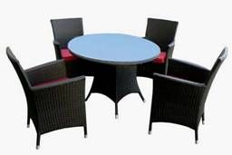 rattan dining furniture/synthetic rattan furniture/stackable dining table and chair