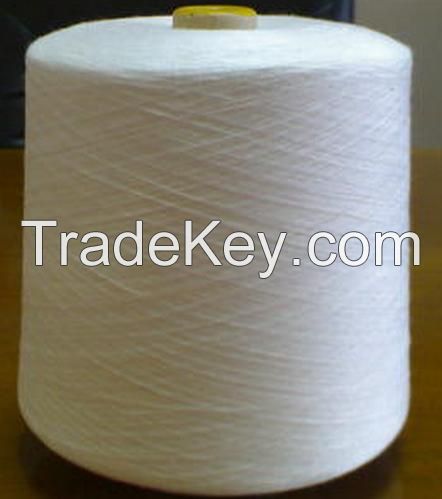 100% polyester spun yarn raw color
