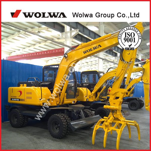 8ton excavator with free agricultural sugarcane loader grab