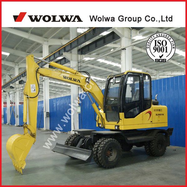 China famous brand wolwa excavator DLS865-9A wheeled excavator