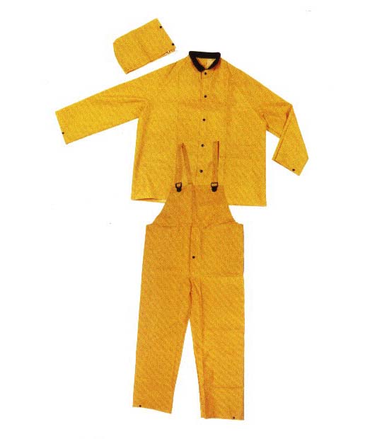 PVC/Polyester/PVC Rainsuit