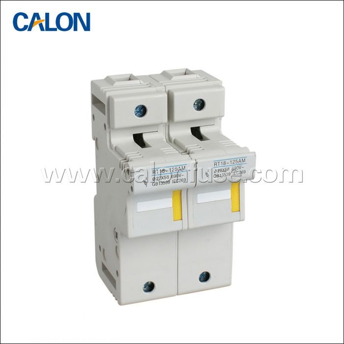 RT18-125-2P Cylindrical Fuse Holder / 22x58 Fuse Holder