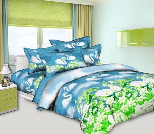 100% cotton bedding sets rotory printing