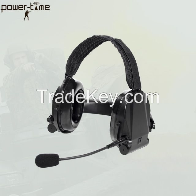 Military Combat Defence Headset with Talk Through and Situational Awareness DF-1