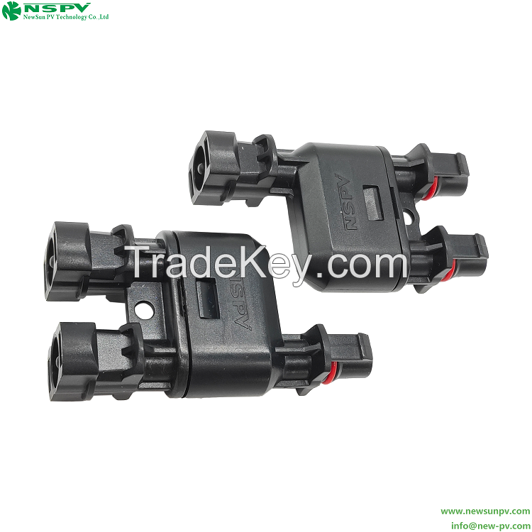 1000VDC 30A Solar Branch Connector 2 To1 PV Branch Connector For Photovoltaic System