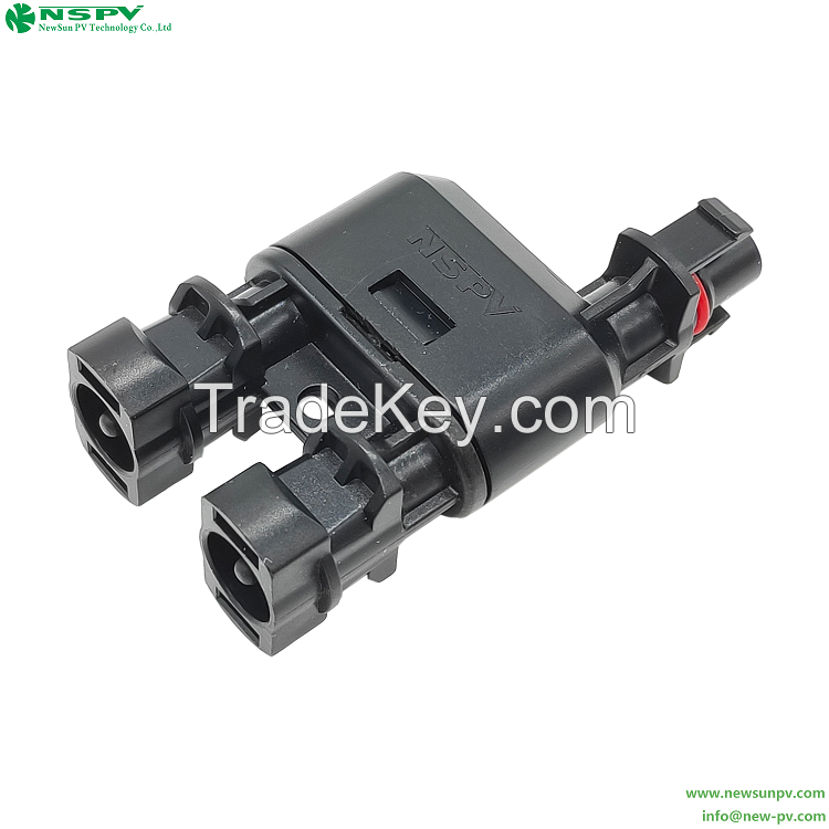 1000VDC 30A Solar Branch Connector 2 To1 PV Branch Connector For Photovoltaic System