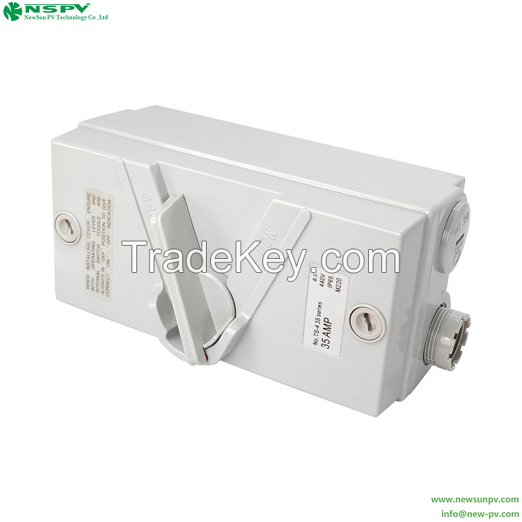 IP66 Waterproof Rotary AC Isolator Switch Weatherproof 1P 2P 3P 4P AC Isolating Switch