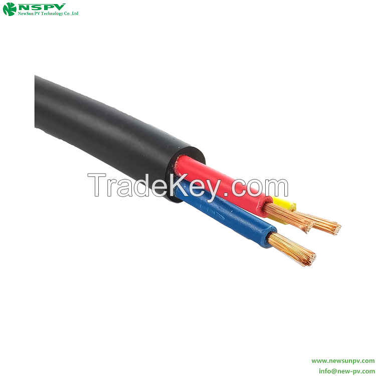 Solar AC RVV Cable 450V/750V Durable UV Resistant RVV Wire Cable