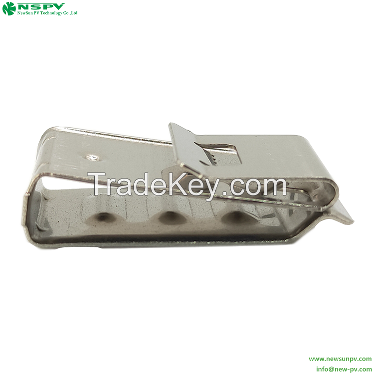 Stainless Steel Solar Cable Clip Solar Panels Installation Brackets Earth PV Wire Clip Cable Management Clips