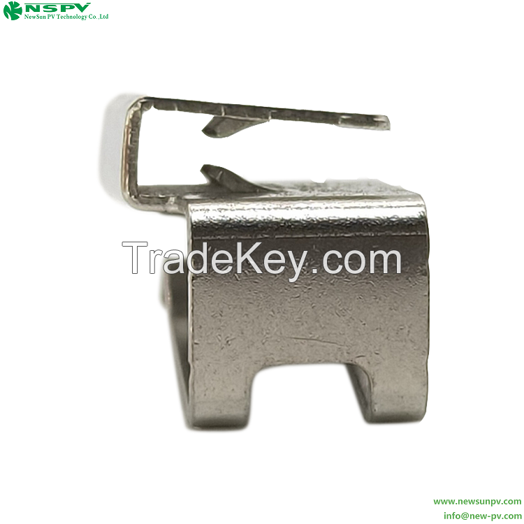 Metal Solar Cable Clip For Frameless Panel Cable Clip Solar PV Wire Clip Stainless Steel Cable Clips