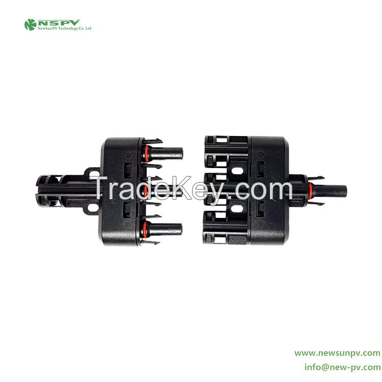 PV 3 To 1 Solar Branch Connector 1500VDC 60A Solar Splitter IP68 Waterproof For Solar Energy System