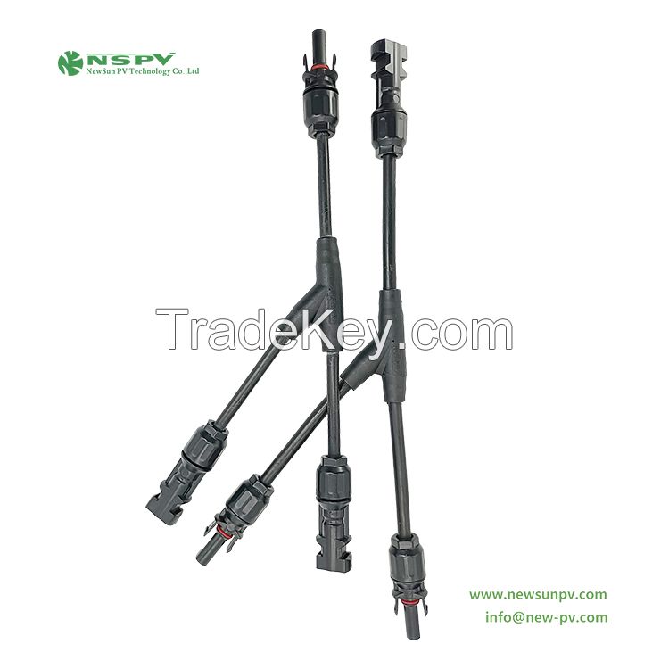 PV 2-In-1 Solar Y Connector 2 To 1 mc4 Y Connector For Solar Panel Connection