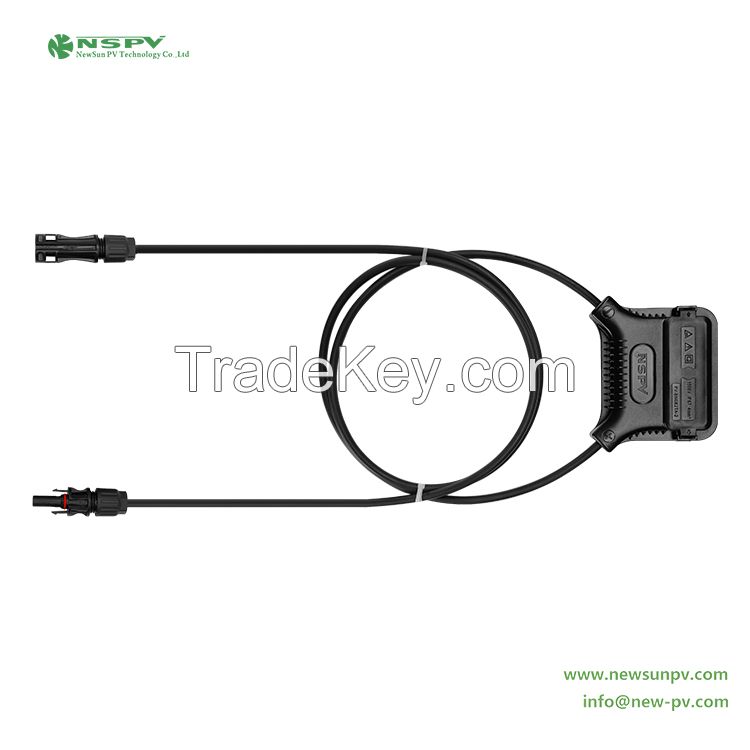 4 Rail PV module junction box IP67 solar panel junction box wiring with solar connectors