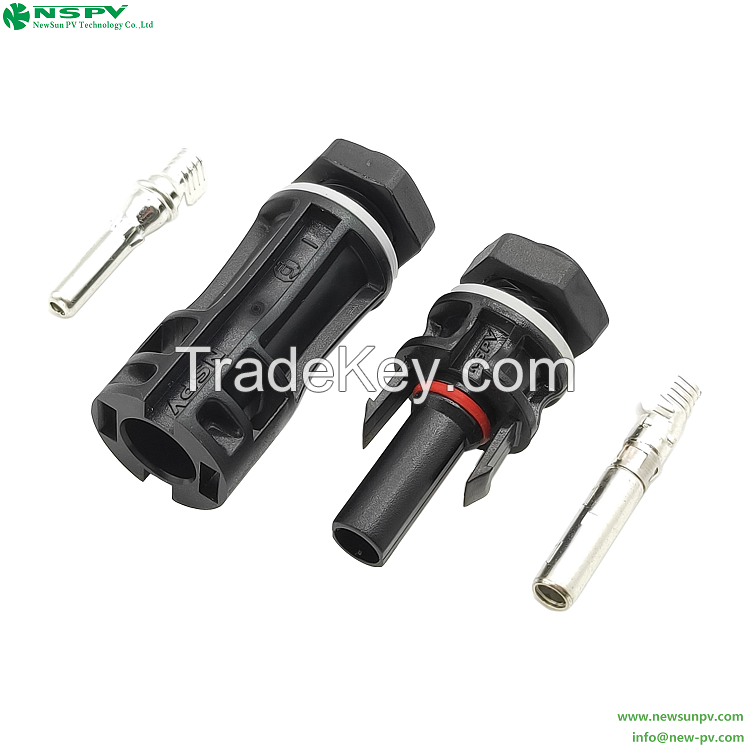 Standard Solar Panel Connector Types 1500VDC Compatible MC4 Panel Receptacles