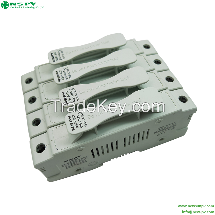 Solar Fuse Holder 1500VDC Din Rail Mount Fuse Holder