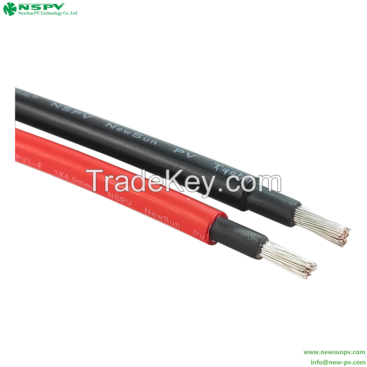 Solar DC Cable PV Solar Wire 2.5mm2 4mm2 6mm2 10mm2 1500V PV1-F 1000V XLPE Cable