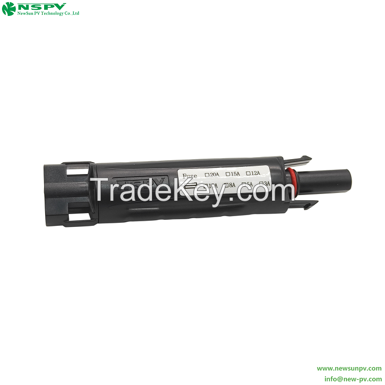 1500VDC Solar Fuse Connectors 50A Solar Fuse Holder IP68 Waterproof For Solar Energy System