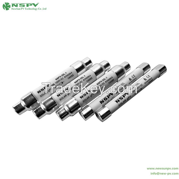 Solar Fuse High Breaking Capacity 2A 15A 20A 25A 40A PV DC Fuses For Solar System