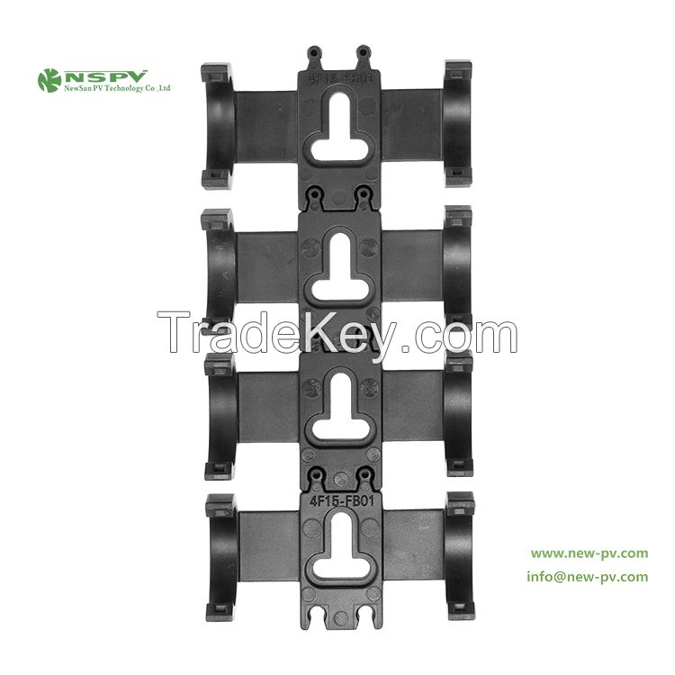 Solar Fuse Connector Fixing Fastener Plastic Buckle Base For Fixing In Solar Panel Bracket
