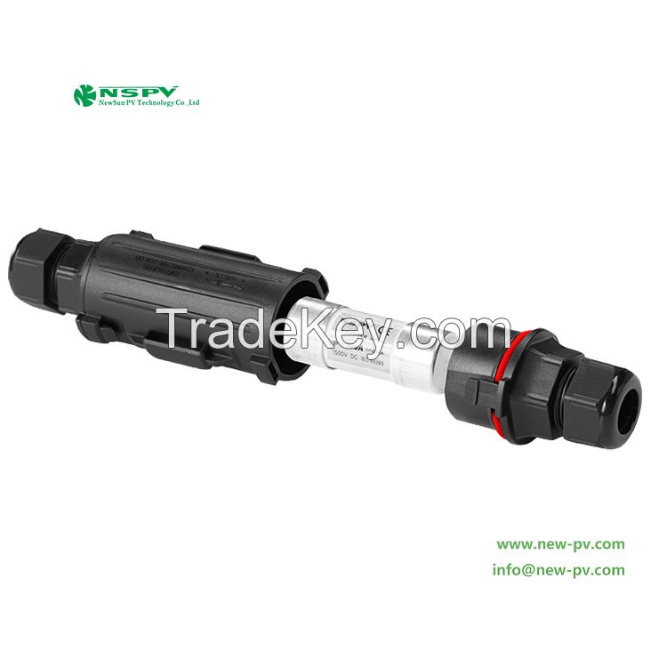 Solar Fuse Connector 1500VDC Max. 100A PV Fuse Connector For Solar Energy System