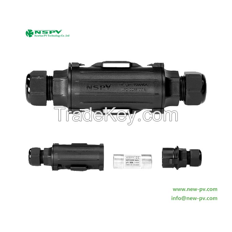 Solar Fuse Connector 1500VDC Max. 100A PV Fuse Connector For Solar Energy System