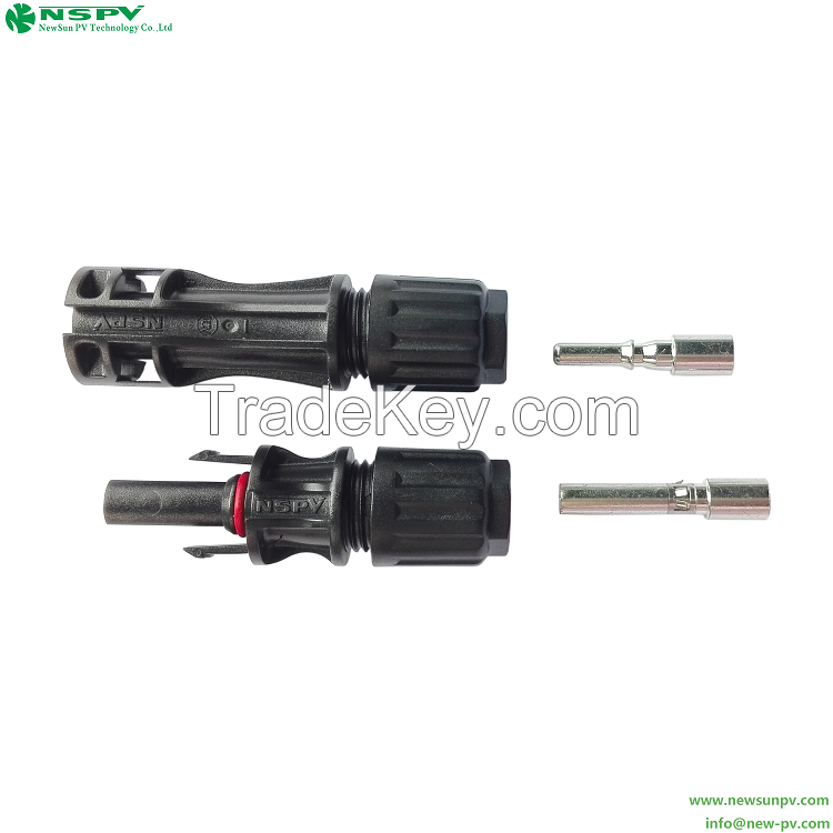 1500VDC Solar Cable Connector With CU AL Terminal Pins Solar Electrical Connectors