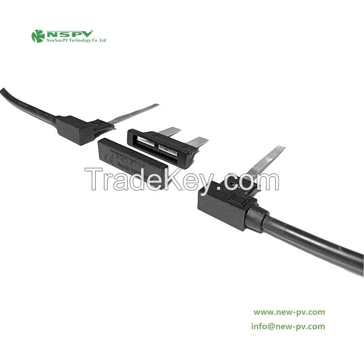 PV Edge Junction Box For Bifacial Solar Panel Connection Edge Connector For Solar Panel