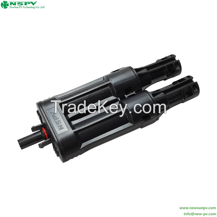 Solar 1500VDC OV4.0 Branch Inline Holder IP68 Waterproof Solar Branch Holder With Inline Fuse  For PV System Protection