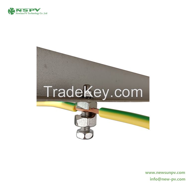 Solar Earth Lugs And Solar Grounding Connector For Solar System Ground Clamps Heavy Duty Forge Steel Earth Clamp