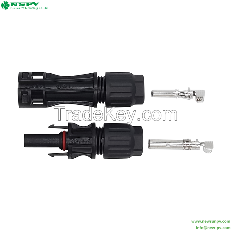 TUV Certified 1500VDC Solar Cable Connector IP68 Waterproof PV Wire Connector For Solar Panel