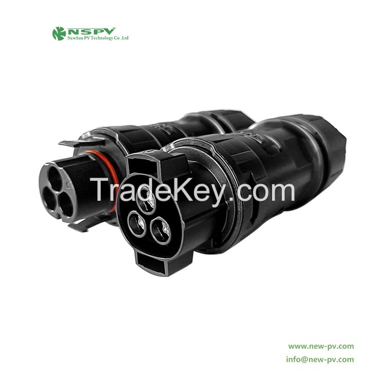 3 PIN Solar AC Connector 500V AC Connector Waterproof AC Power Connector Cable Female