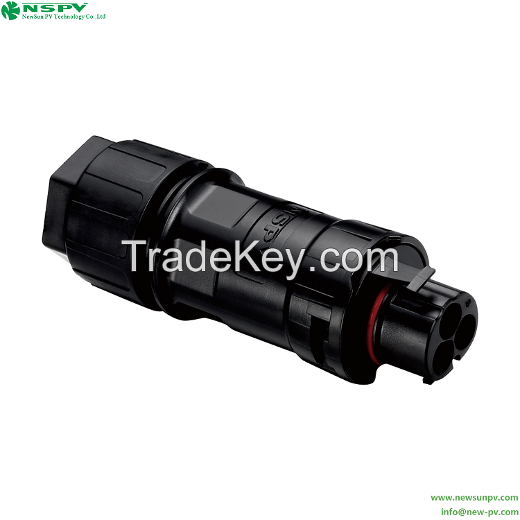 3 Pin Solar Power Connector 500V AC Connector Cable Female Type Solar AC Wire Connector Waterproof