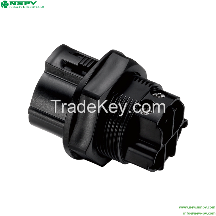 5Pin PV AC Wire Connector 500V Solar AC Connector Max. 50A Panel Female Type For Solar Inverter Connections