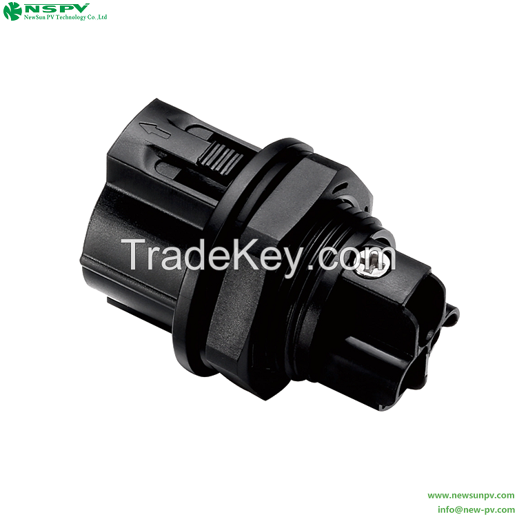 3Pin Solar AC Wire Connector 500V AC Power Connector Panel Female For Inverter And Combiner Box