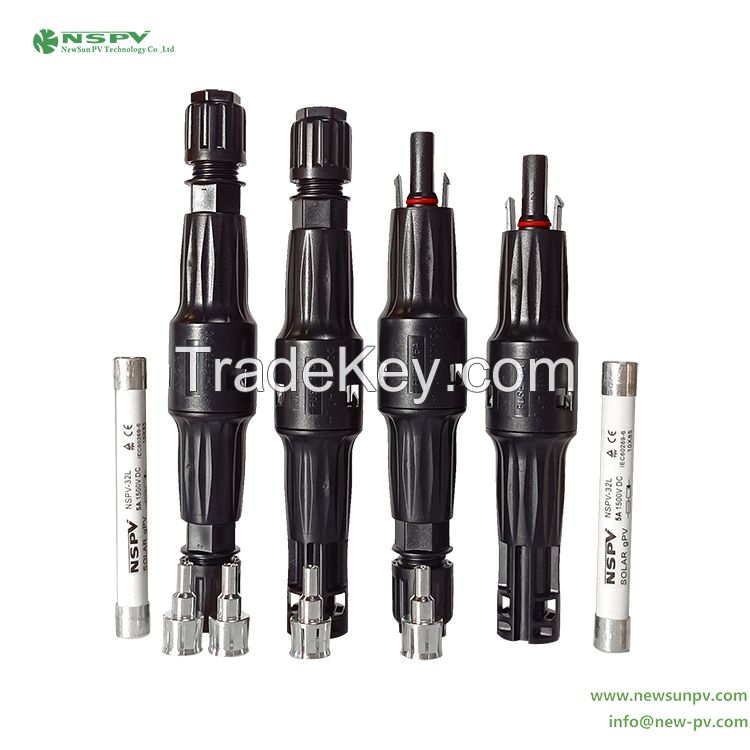 Solar 1500VDC 50A Fuse Connectors IP68 Waterproof Solar Fuse Holder For Solar Erengy System