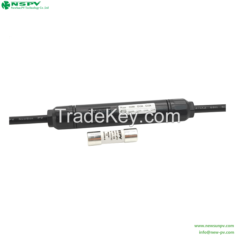 1000VDC 30A Solar Fuse Connectors Photovoltaic Fuse Connectors For Solar Energy System