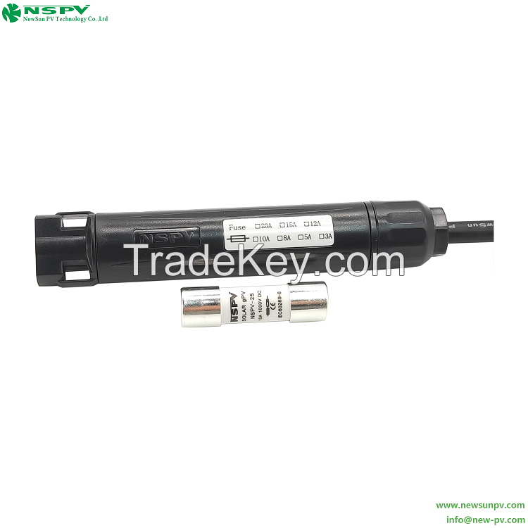 1000VDC 30A Solar Fuse Connectors Photovoltaic Fuse Connectors For Solar Energy System