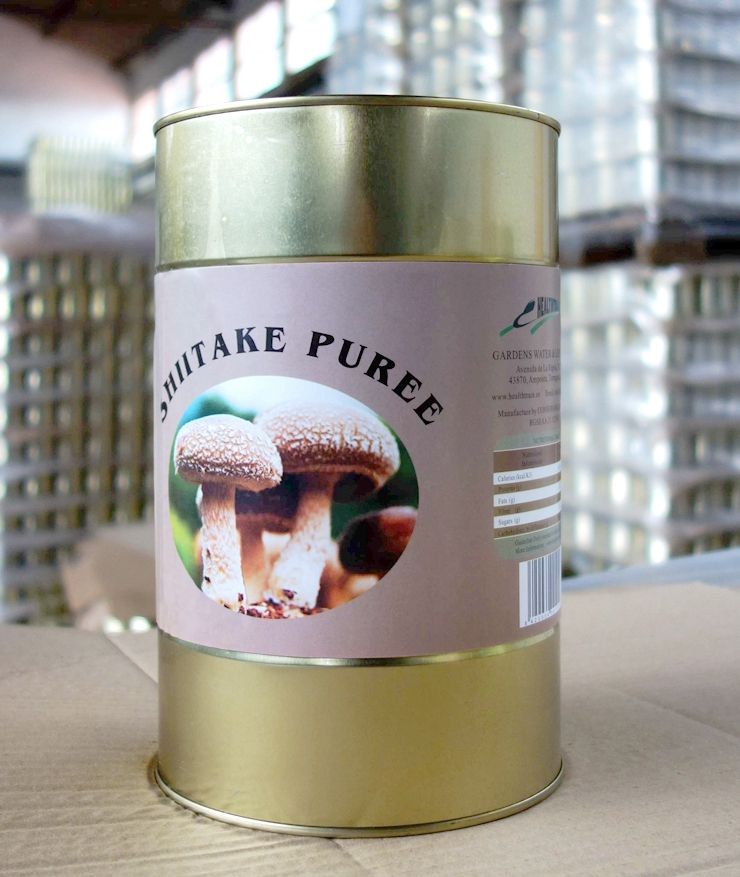 Shiitake puree preserved