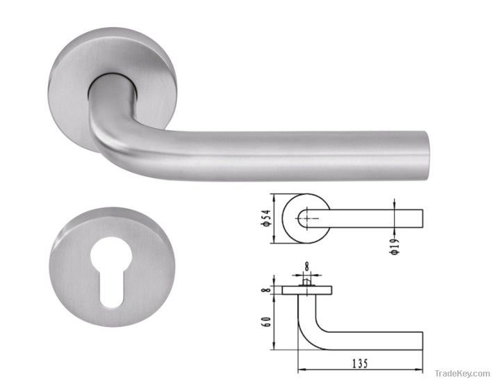 Fire U Style Stainless Steel 304/316 industrial door lever handle