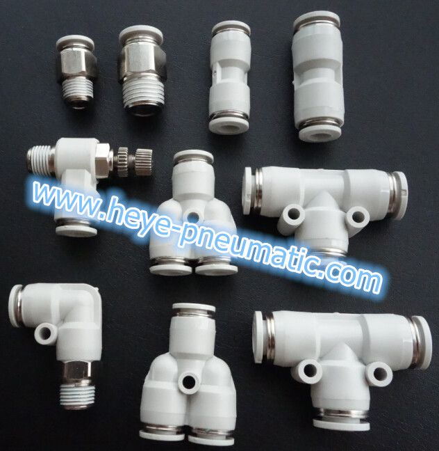 White Plastic Pneumatic Fitting Manufacturer