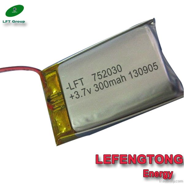 li-polymer battery 3.7v with 300mah for rc li-polymer helicopter