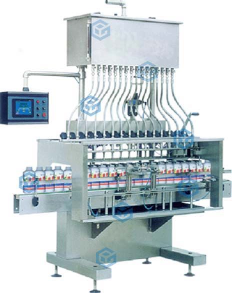 16 brach inline type liquid filling and packaging machine